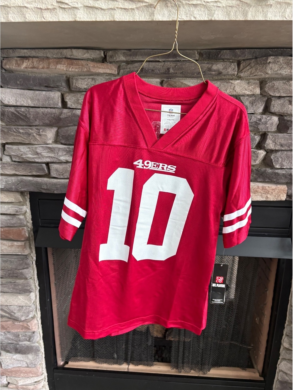 New San Francisco 49ers Garoppolo 10 Red NFL Jersey Youth 14 16 Boys Kids